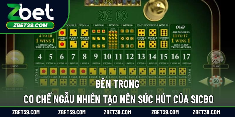 Bên trong cơ chế ngẫu nhiên tạo nên sức hút của sicbo
