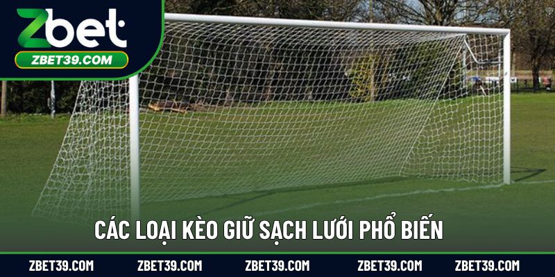 Các dạng kèo cược giữ sạch lưới phổ biến tại nhà cái